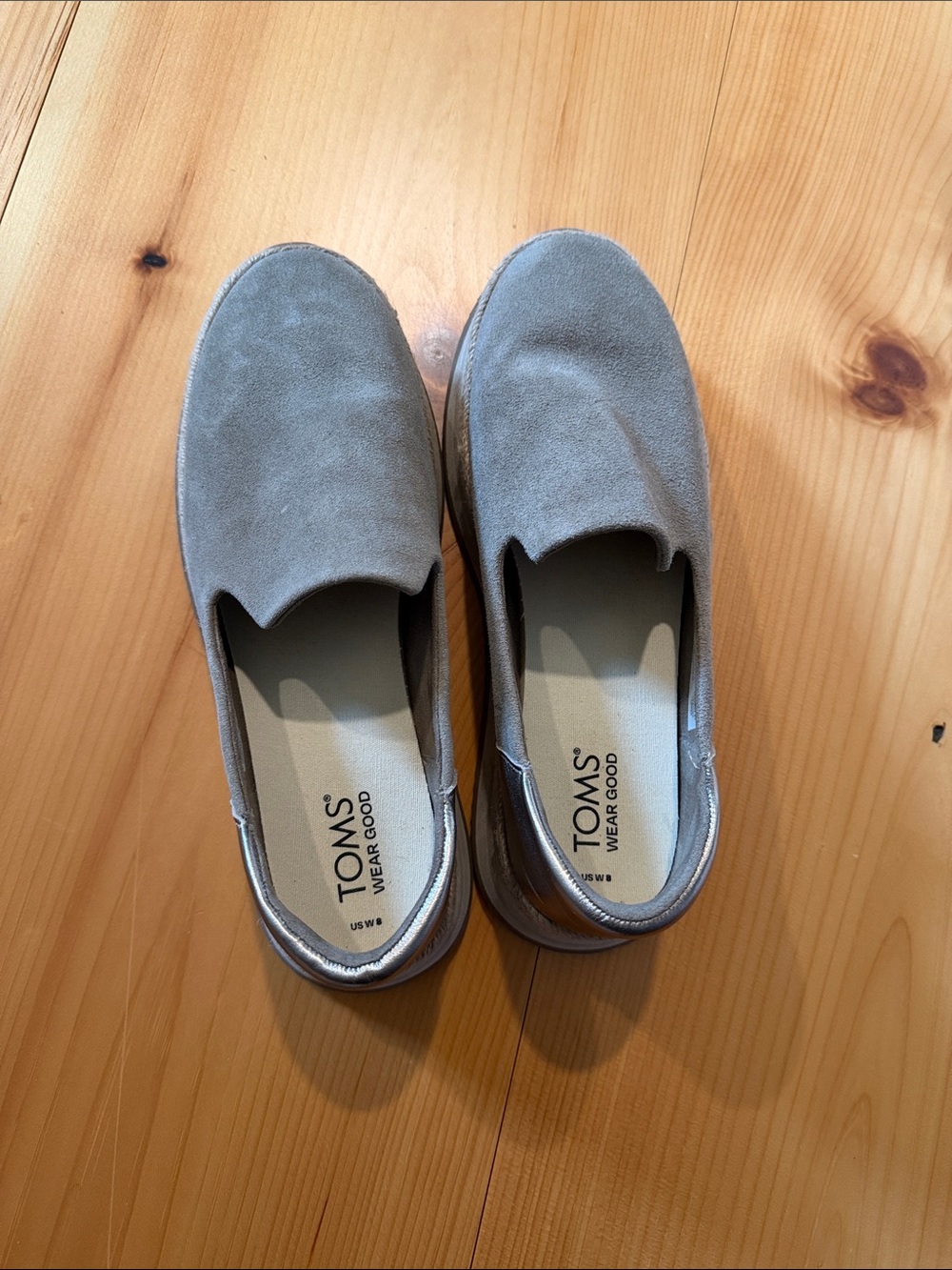Toms Women’s Tan Suede Espadrille Slip-Ons